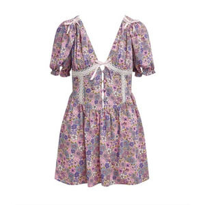 For Love and Lemons Willow Floral Dress S NWT